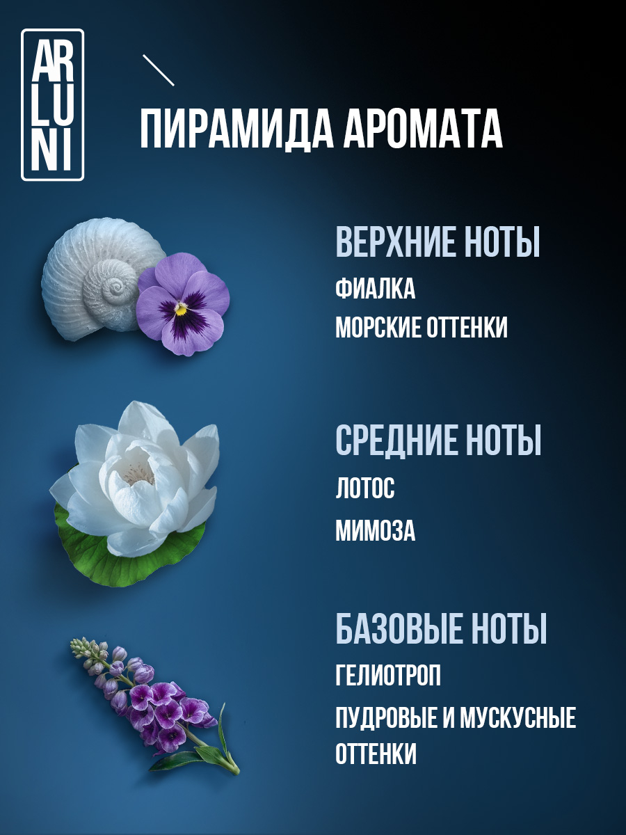 ARLUNI Освежитель воздуха Хлопок и Лотос в формате сухого распыления 12Х250МЛ