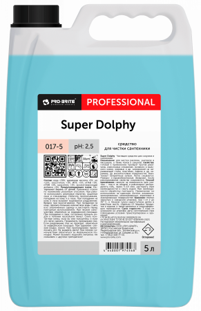 Супер Долфи(Super Dolphy) 5л Средство для чистки сантехники/4 шт