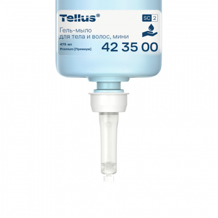 Tellus Гель-мыло для тела и волос мини, категория качества Премиум, 475 мл