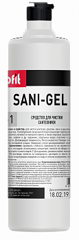 Профит Сани-Гель(PROFIT SANI-GEL)1лКислотное гелеобразное ср-во для удаления ржавчины и извес /10 шт