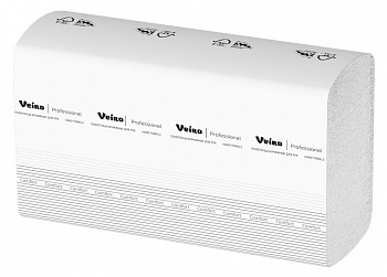 Полотенца Veiro Professional Comfort 2сл W-сложения 150л белый (21уп в коробе)