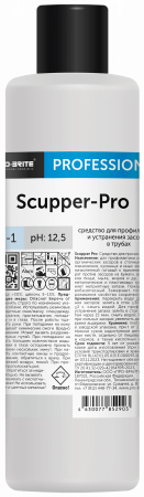 Скаппер-хард(Scupper-Hard) 1л Средство для профилактики и устранения засоров в трубах/10 шт