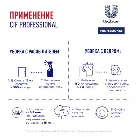 Сиф Проф 5л ср-во моющее кислотный концетрат против ржавчины и налета