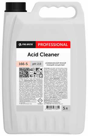 Ацид клинер(Acid Cleaner) 5л Универсальный пенный моющий концентрат/4 шт